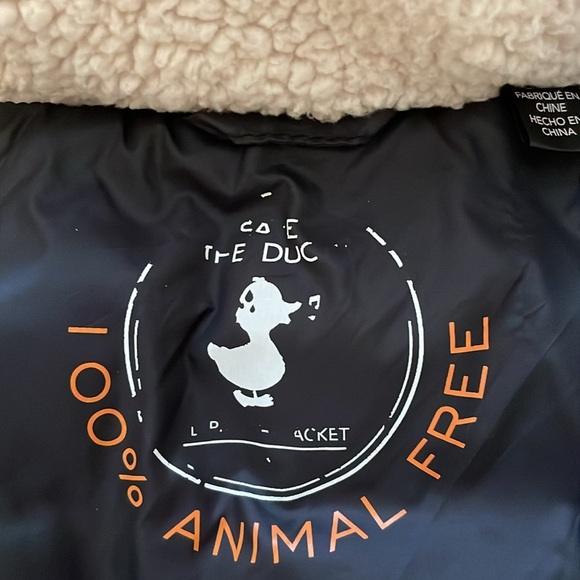 Save the Duck black hooded puffer vest sz S - Picture 3 of 6